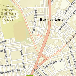 Barden Street, Burnley, Lancashire BB10 Street Map