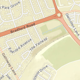 55 The Fairway, Pudsey, West Yorkshire LS28 Street Map