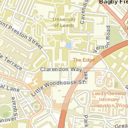 Leeds, uk Street Map