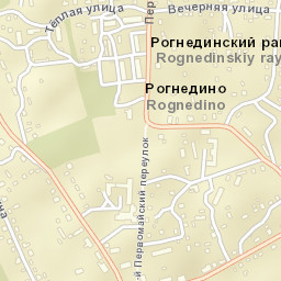 Rognedino Street Map