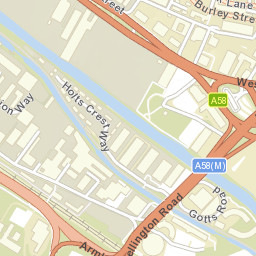 Canal Street, Leeds, West Yorkshire LS12 Street Map