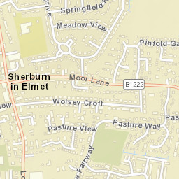 Sherburn in Elmet Street Map