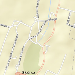 Skórcz Street Map