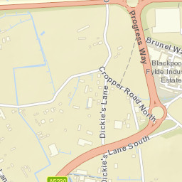 Progress Way, Blackpool FY4, UK Street Map