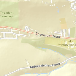 Alderscholes Lane, Thornton, West Yorkshire BD13, UK Street Map