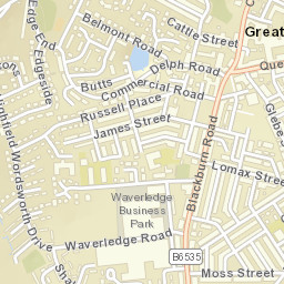 Great Harwood Street Map