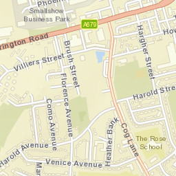 201 Accrington Rd, Burnley, Lancashire BB11, UK Street Map