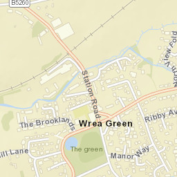 Wrea Green Street Map