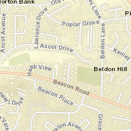 224 Poplar Grove, Bradford, West Yorkshire Street Map