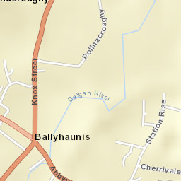 Ballyhaunis Street Map