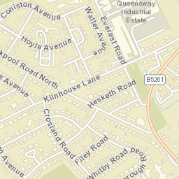 15 Melling's Lane, Lytham Saint Annes, Lancashire Street Map