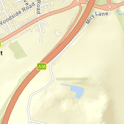 A56, Accrington, Lancashire BB5, UK Street Map