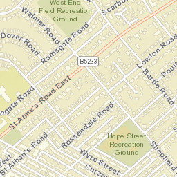 150 Saint Alban's Road, Lytham Saint Annes Street Map