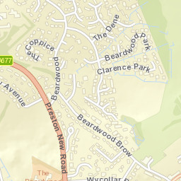 53 The Dene, Blackburn, Blackburn with Darwen Street Map