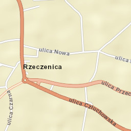 Rzeczenica Street Map