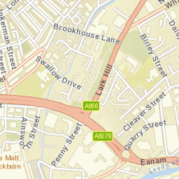 Primrose Bank, Blackburn, Blackburn with Darwen Street Map