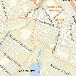 8 Peel Street, Accrington, Lancashire BB5 Street Map