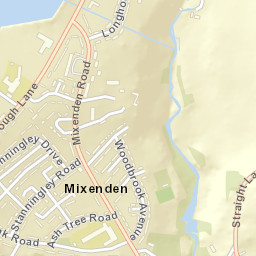 91 Clough Lane, Halifax, West Yorkshire Street Map