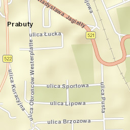 Prabuty Street Map