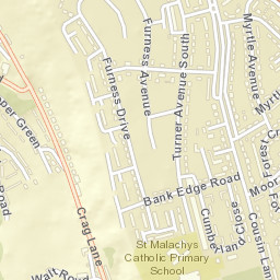 103 Turner Avenue South, Halifax, West Yorkshire HX2 8EF Street Map