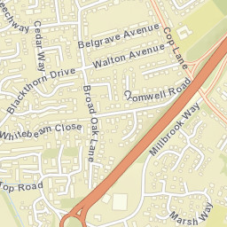 150 Cop Lane, Penwortham, Lancashire PR1 Street Map