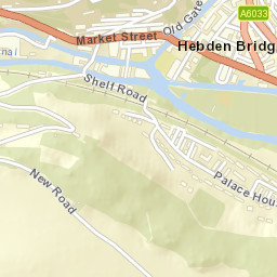 Hebden Bridge Street Map
