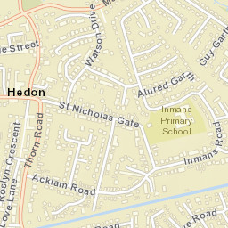Hedon Street Map