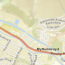 Mytholmroyd Street Map