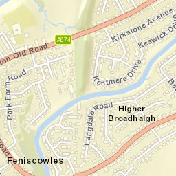 23-25 Keswick Drive, Blackburn, Blackburn with Darwen BB2, UK Street Map
