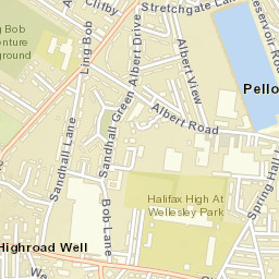 172 Spring Hall Lane, Halifax, West Yorkshire Street Map