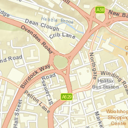 Halifax, West Yorkshire HX1 9SJ, UK Street Map
