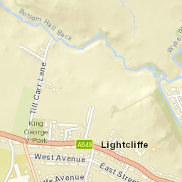 Till Carr Lane, Halifax, West Yorkshire HX3 8UB Street Map