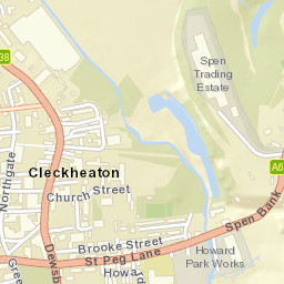 Cleckheaton Street Map