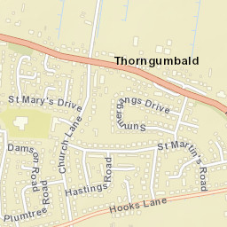 Thorngumbald Street Map