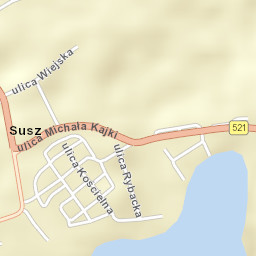 Susz Street Map