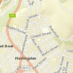 Haslingden Street Map