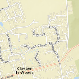 Clayton-le-Woods Street Map