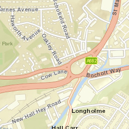 54 Bury Road, Rossendale, Lancashire BB4 Street Map