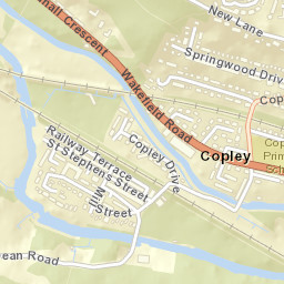 36 Dean Court, Halifax, West Yorkshire HX3 Street Map