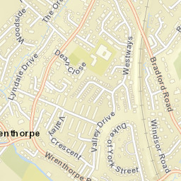 1 Wrenthorpe Lane, Wrenthorpe, West Yorkshire Street Map