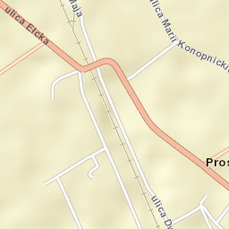 Prostki Street Map