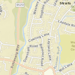 5 Cowling Lane, Leyland, Lancashire PR25 Street Map