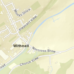 94 Bury Lane, Withnell, Lancashire County Street Map