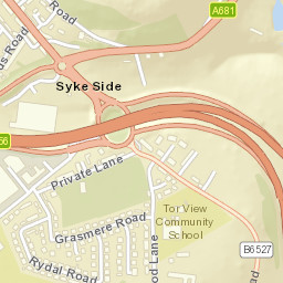 12 Clod Lane, Rawtenstall, Lancashire BB4 Street Map