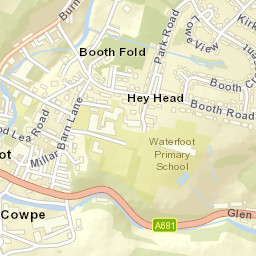 599 Newchurch Road, Bacup, Lancashire Street Map