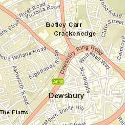Dewsbury Street Map