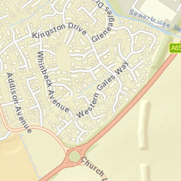 A655, Normanton, West Yorkshire WF6, UK Street Map