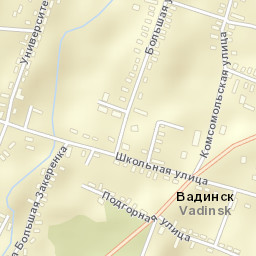 Vadinsk Street Map