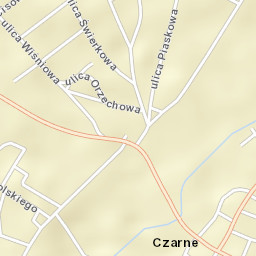 Czarne Street Map