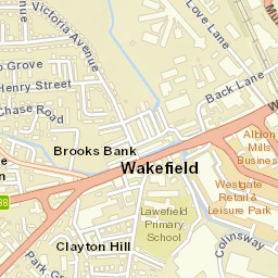 Mulberry Way, Wakefield, West Yorkshire Street Map